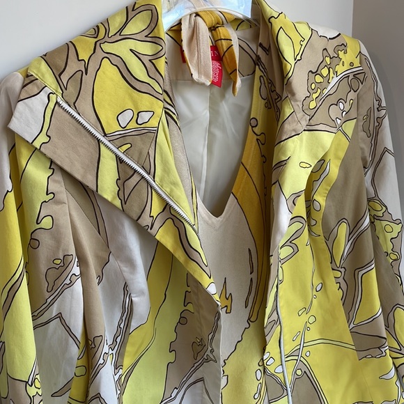 A Line vintage retro zip front cropped jacket & matching knit halter top size 6 - Picture 15 of 15